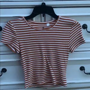Striped crop top